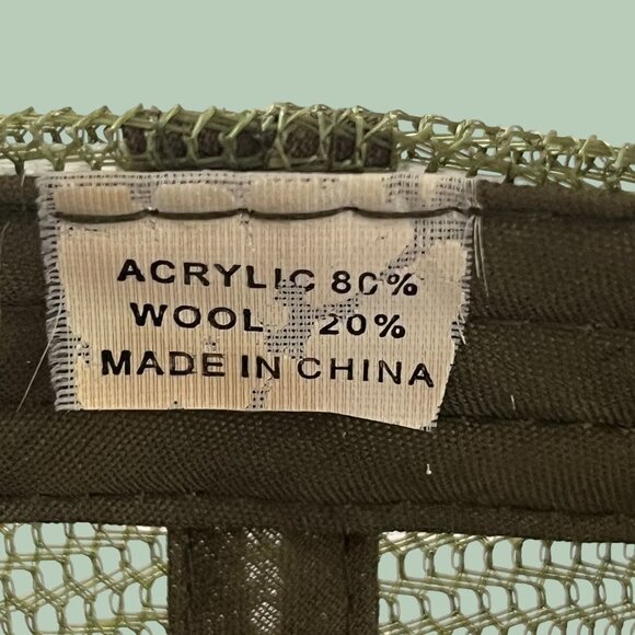 Camouflage Hat Cap Adult Stap Back Green Tan Mesh OSFA Baseball Camo Trucker Men - Picture 7 of 7